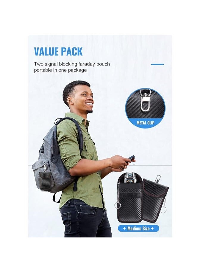 general Pouch for car Keys,Faraday Bag | Car Key Signal Blocking Pouch | Keyless Entry Car Keys Case | RFID Blocker Bag for Car Security | Anti-theft Remote Entry Keyless Protect - Image 5