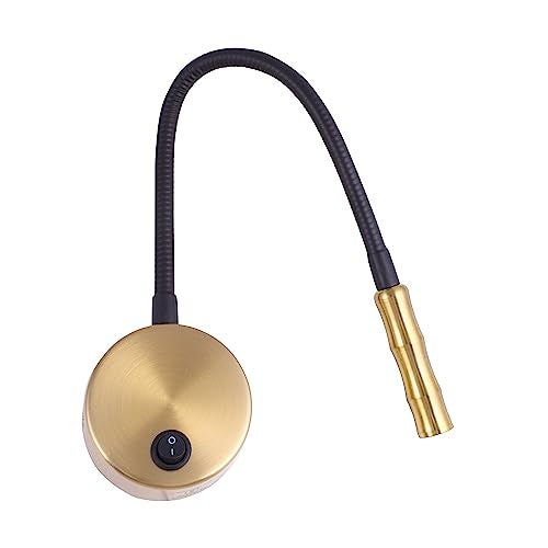 FILLISKA® 3 Watt Spring Wall Spot Light (3 Watt Antique Brass Pencil Slim) - Image 2