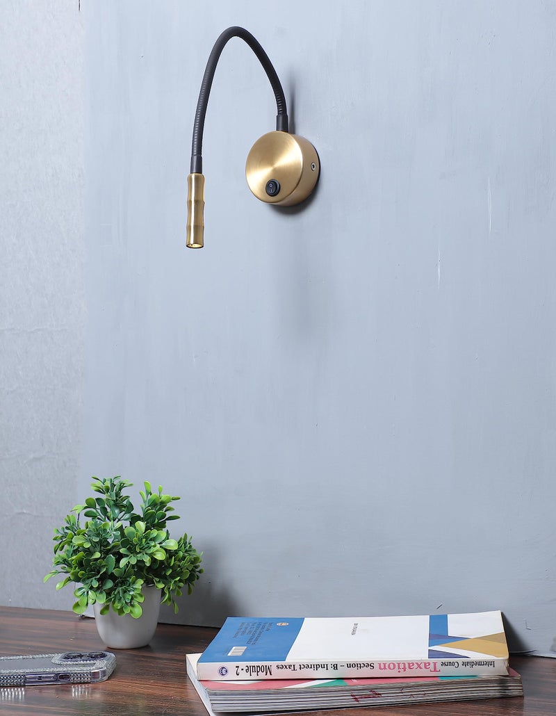 FILLISKA® 3 Watt Spring Wall Spot Light (3 Watt Antique Brass Pencil Slim) - Image 5
