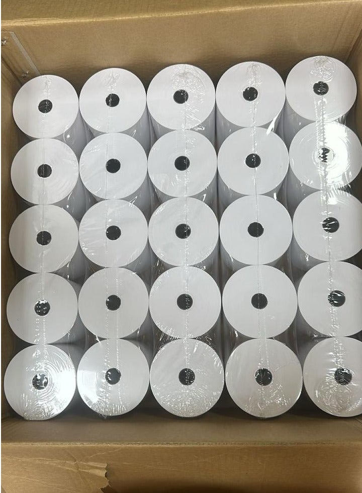general Thermal Paper Receipt Roll (80 x 80 mm)  for EPOS Printer, POS Terminal, Cash Register (50 Rolls Pack) - Image 2