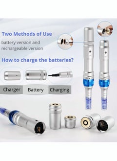 Dr pen Dr. Pen A6 Cordless Electric Beauty Pen - Face and Body Skin Care Set - 12 Needles x2 (0.25mm) + 36 Needles x5 (0.25mm) Cartridges  - Image 4