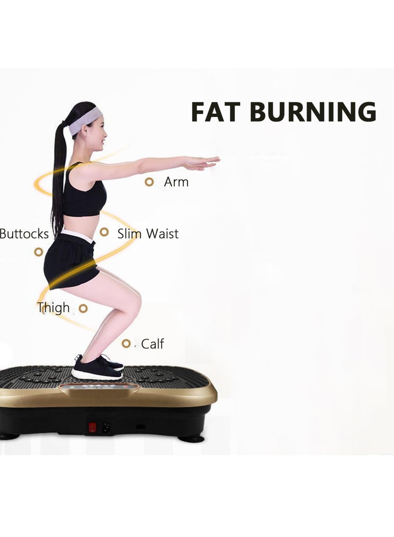 Bukela Vibration Plate Exercise Machine, Vibration Fitness Exercise Machine for Home Use, Whole Body Motion Vibration Platform for Weight Loss & Toning, With Remote Control & Balance Straps, 400lb Max Load - Image 2