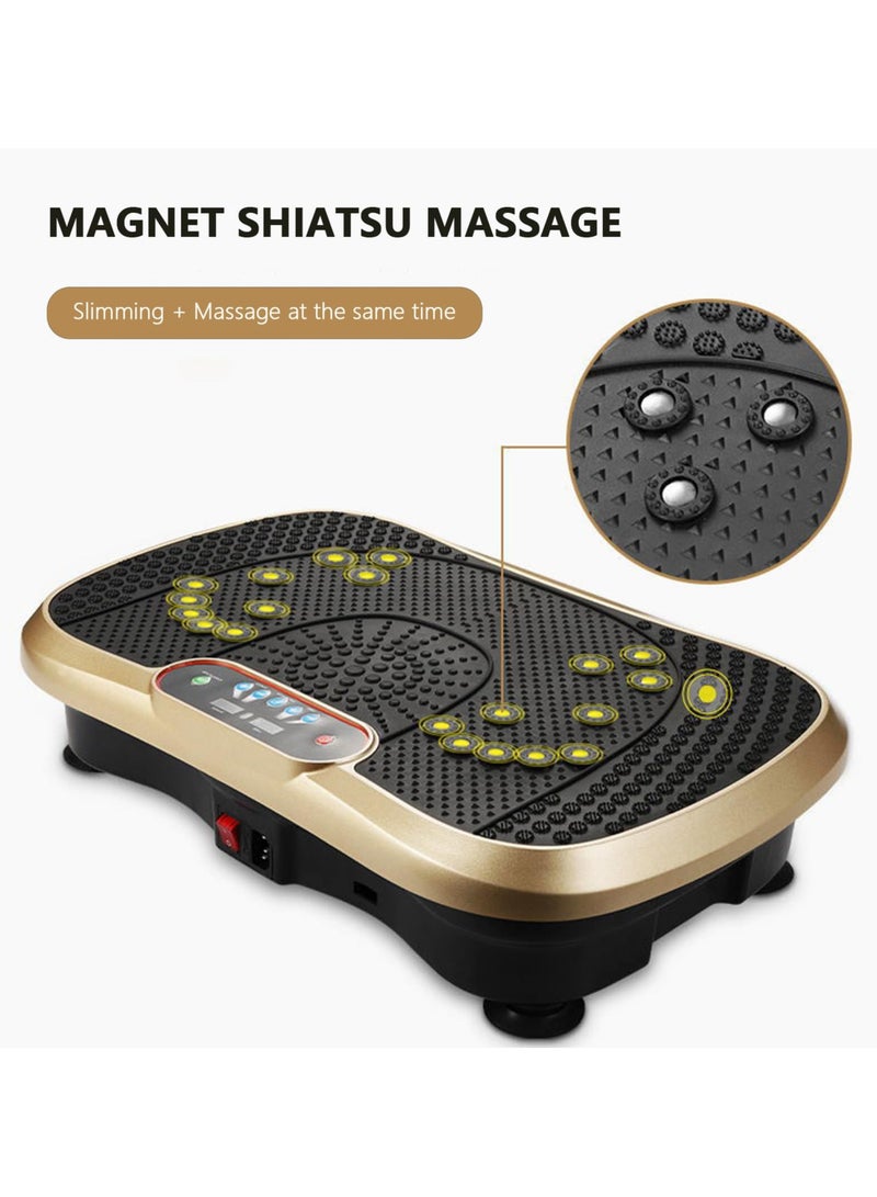 Bukela Vibration Plate Exercise Machine, Vibration Fitness Exercise Machine for Home Use, Whole Body Motion Vibration Platform for Weight Loss & Toning, With Remote Control & Balance Straps, 400lb Max Load - Image 4