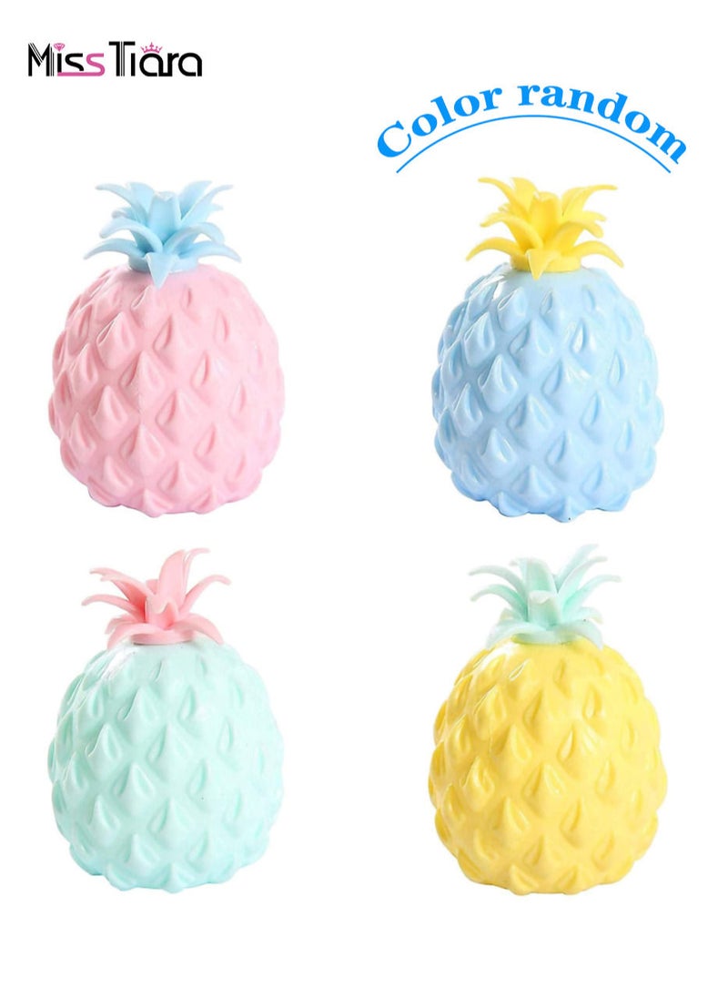 MissTiara - Random 4 Pcs Vent Pineapple Ball Squishy Toy– Assorted - Image 1