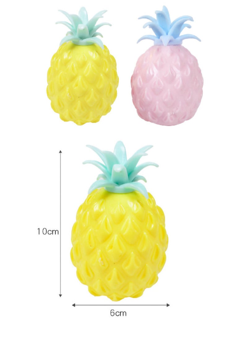 MissTiara - Random 4 Pcs Vent Pineapple Ball Squishy Toy– Assorted - Image 1