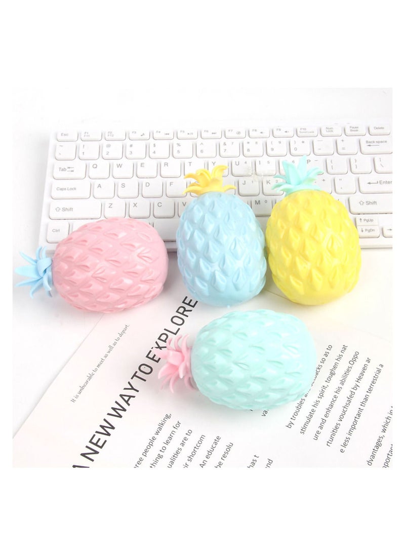 MissTiara - Random 4 Pcs Vent Pineapple Ball Squishy Toy– Assorted - Image 1
