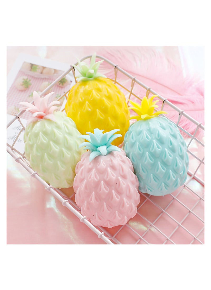 MissTiara - Random 4 Pcs Vent Pineapple Ball Squishy Toy– Assorted - Image 1