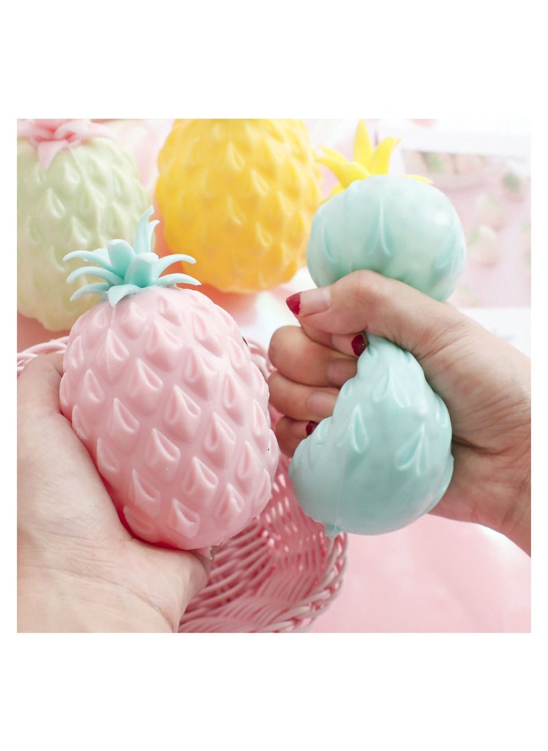 MissTiara - Random 4 Pcs Vent Pineapple Ball Squishy Toy– Assorted - Image 1