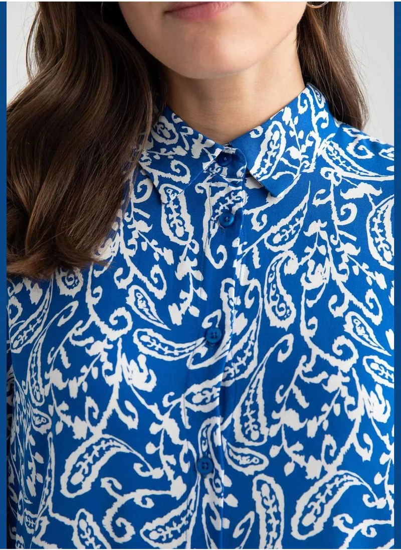 ديفاكتو Woman  Woven Long Sleeve Tunic