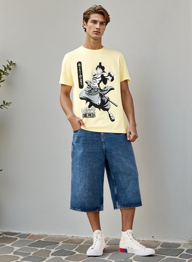 سبلاش فيڤ تيشيرت بطبعة ون بيس - Image 2