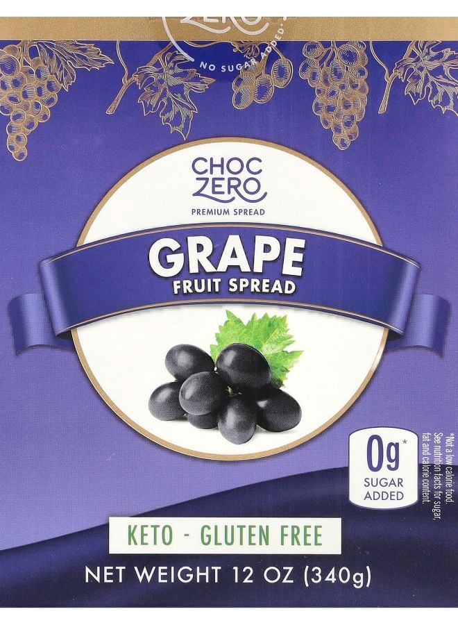 CHOCZERO Fruit Spread Grape 12 oz (340 g)