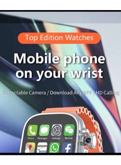 Ultra 7 in 1 Smart Watch 9th Generation with HD Screen, Bluetooth, Video Calls, Multiple Sports Modes, SIM Card Support, 4G Camera, Multiple Apps, with 7 Extra Straps  - Image 5