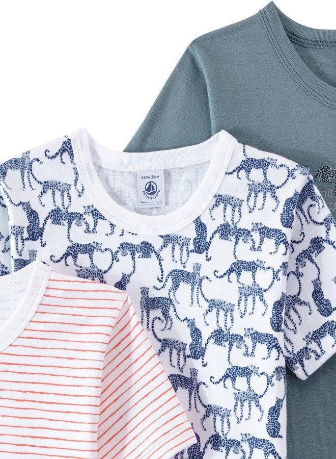 Petit Bateau Boys 2 Pack Undershirts Sizes 2-14 Style 24284 (Size 2 Style 24284 Boys) Multi - Image 3