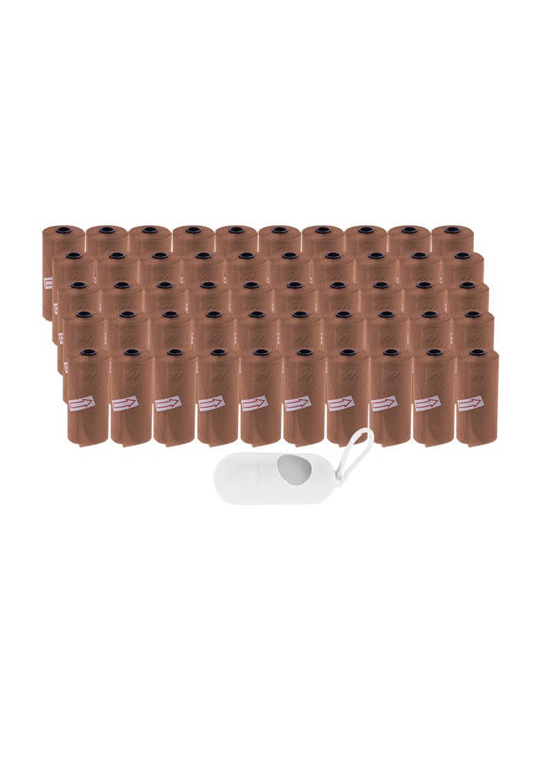 STAR BABiES Star Babies Scented Bag-Pack of 50/750bags with Dispenser - Brown  - Image 1
