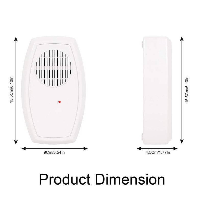 Aarav Aarav Water Tank Overflow Alarm Siren White Color with Human Voice Wired Sensor Security System Water Alarm Bell with Free Water Sensor Pack of 2  - Image 4
