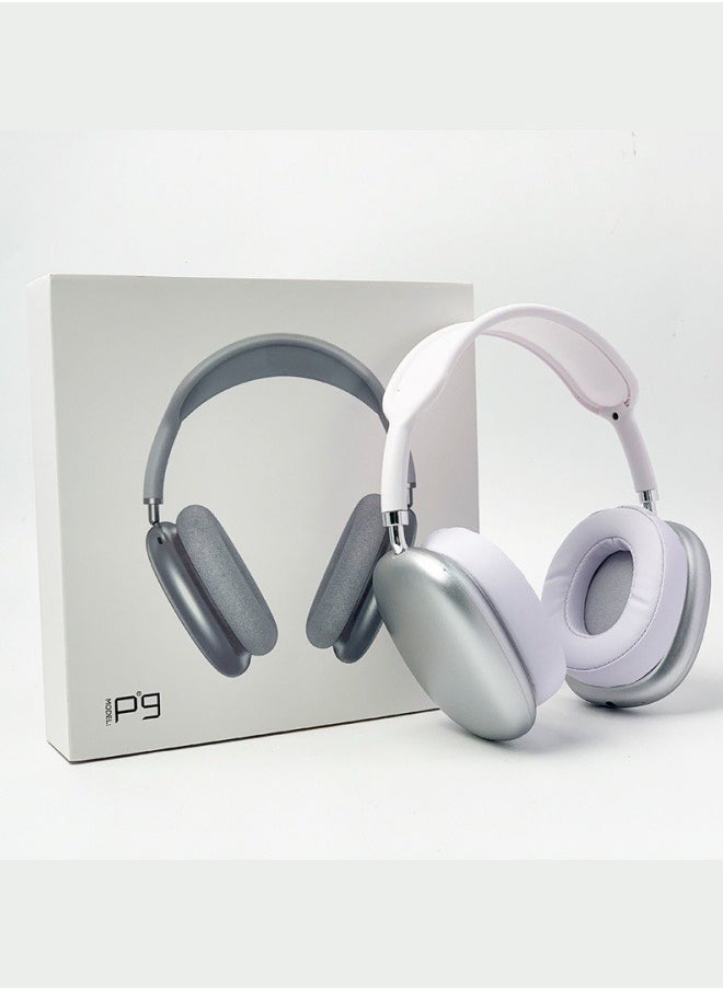 P9 - Air Max P9 Bluetooth Over-Ear Headphones Silver - Image 1