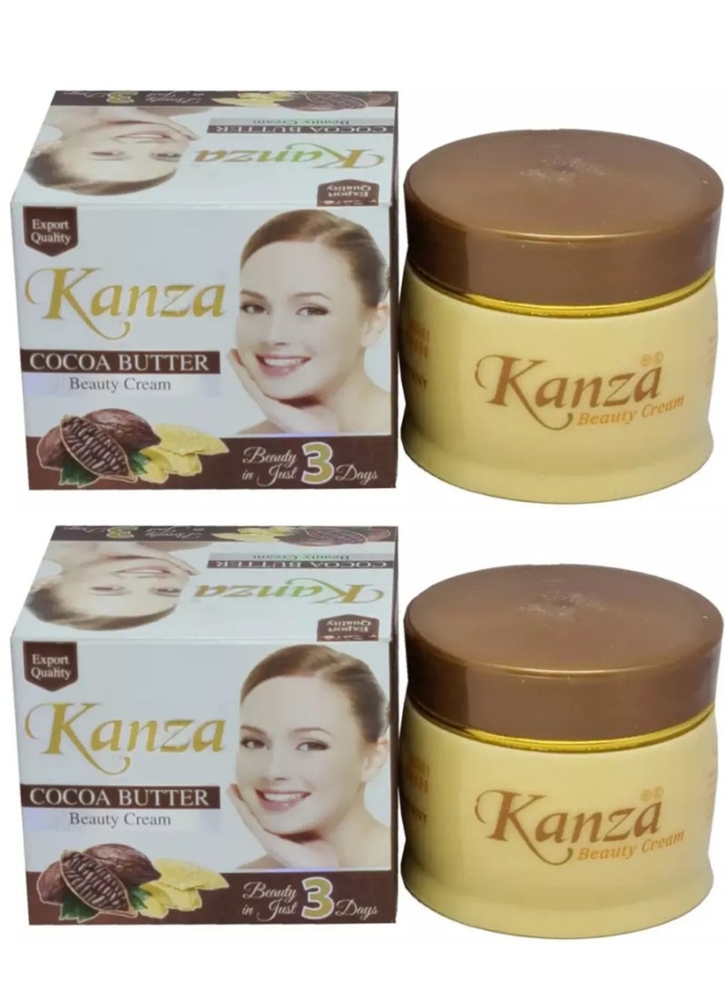 Kanza Two Pieces of Whitening Beauty Cream Cocoa Butter 2X50g - Image 1