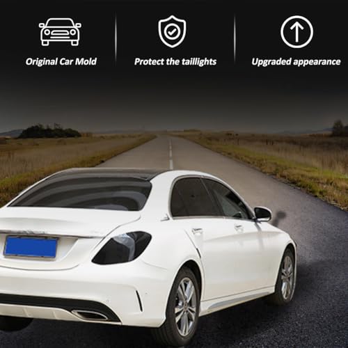 JONKOKO ABS Car Exterior Taillight Protection Cover for Mercedes Benz C Class W205 2015-2021 Rear Light Guards Taillight Cover Accessories - Image 4