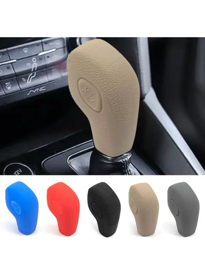 1pc Gray Silicone Car Gear Knob Cover For EcoSport Escape Fusion C Max Wagon Fiesta Focus Transit Van Escort Mondeo - Image 2