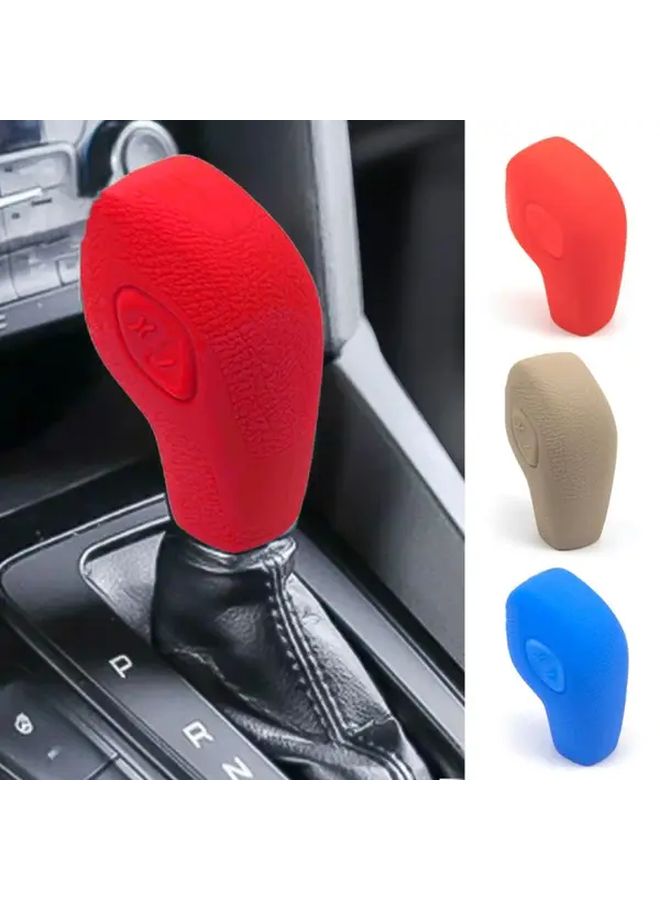 1pc Gray Silicone Car Gear Knob Cover For EcoSport Escape Fusion C Max Wagon Fiesta Focus Transit Van Escort Mondeo - Image 1