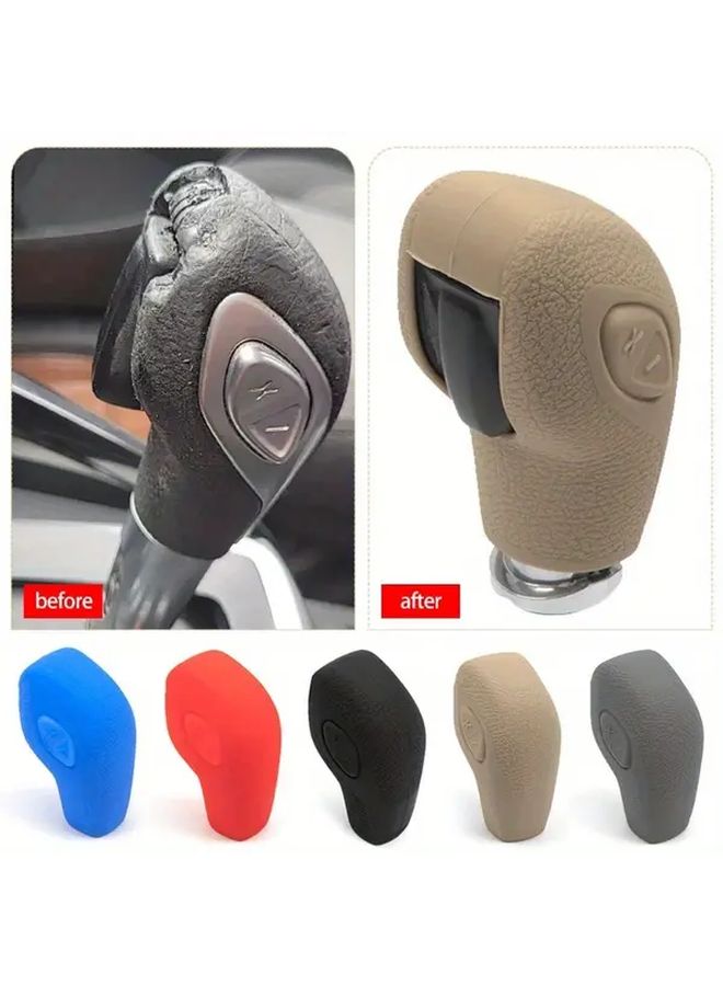 1pc Gray Silicone Car Gear Knob Cover For EcoSport Escape Fusion C Max Wagon Fiesta Focus Transit Van Escort Mondeo - Image 3