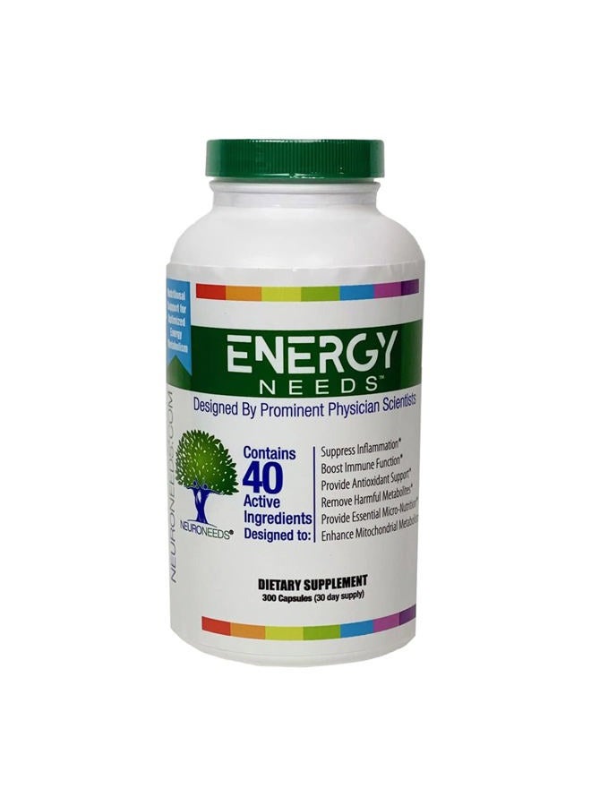 Neuro Needs EnergyNeeds® 40 مكون نشط فيتامين د، فيتامين ب12، زنك، بيتا كاروتين - Image 1