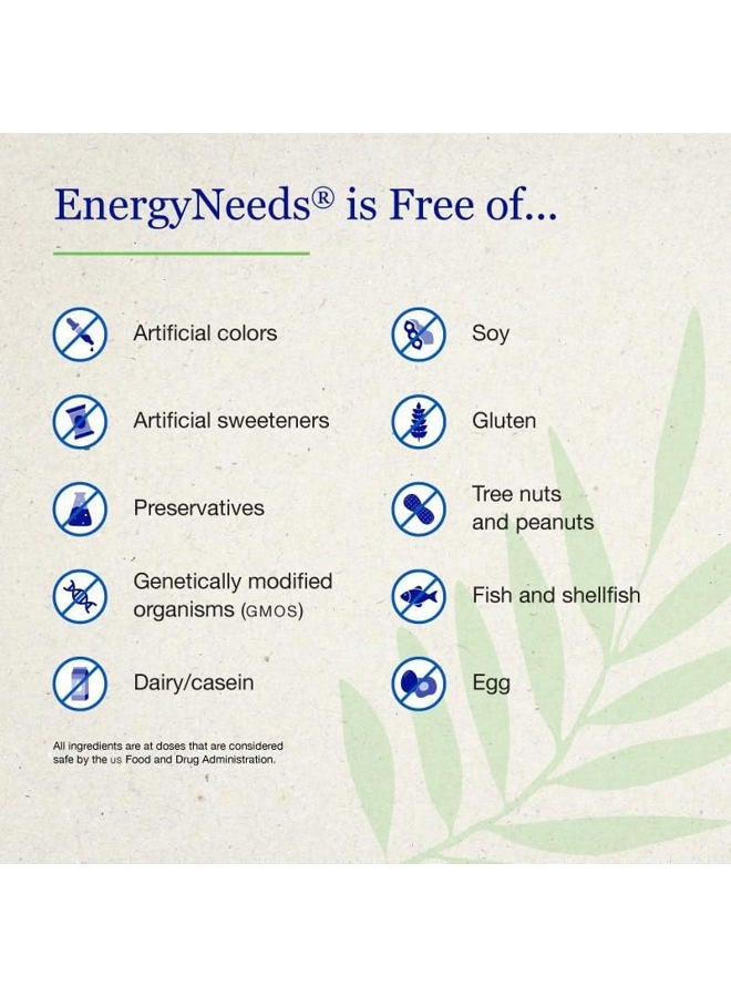 Neuro Needs EnergyNeeds® 40 مكون نشط فيتامين د، فيتامين ب12، زنك، بيتا كاروتين - Image 4
