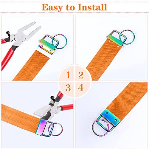 Modacraft 42PCS 1 Inch 7 Colors Keychain Hardware Set for Wristlet, Lanyard and Key Chain Making - Image 5