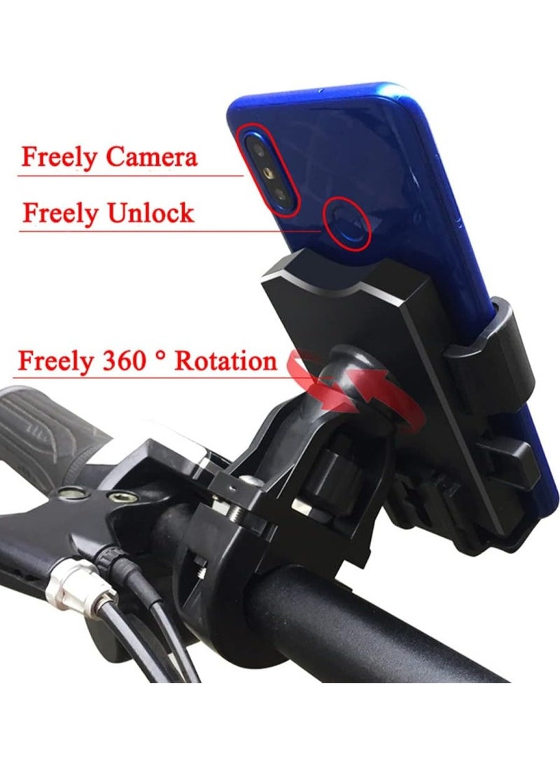 Huitich Upgraded Rearview Mirror Motorcycle & Bike Phone Holder Metal Base, Secure Mobile Mount for Navigation - Image 4