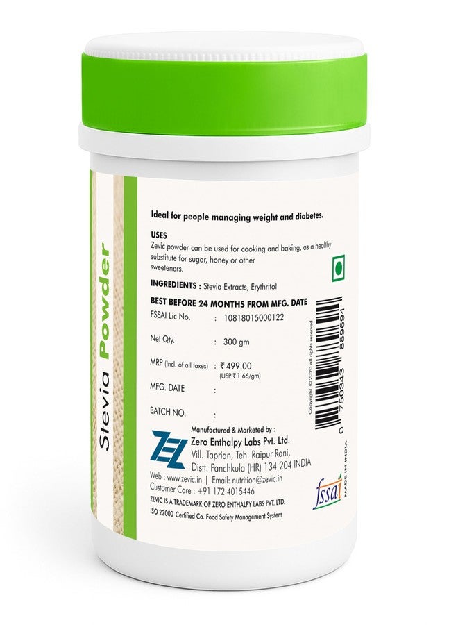 Zevic Stevia Sugar Free | Zero Calories Stevia | Vegan & Keto | 100% Natural Sweetener | Sugar Substitute Natural | Diabetic Friendly - 900g (300g x 3) - Image 4