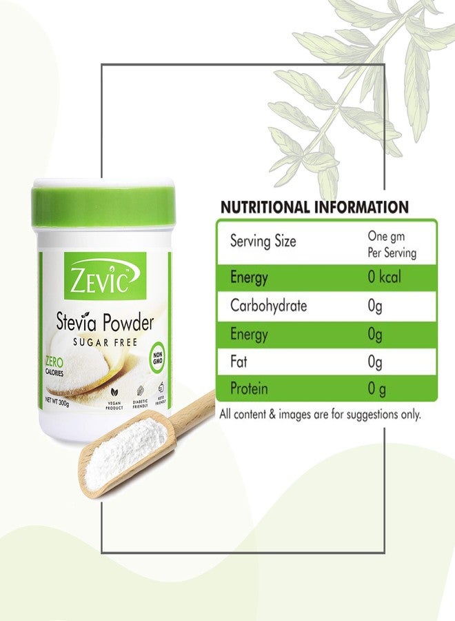 Zevic Stevia Sugar Free | Zero Calories Stevia | Vegan & Keto | 100% Natural Sweetener | Sugar Substitute Natural | Diabetic Friendly - 900g (300g x 3) - Image 5