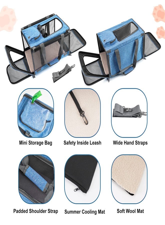 GAPZER Pet Carrier for Large and Medium Cats, Soft-Sided Pet Carrier for Big Medium Cats and Puppy, Dog Carriers Cat Carriers Pet Privacy Protection Travel Carriers - Image 4