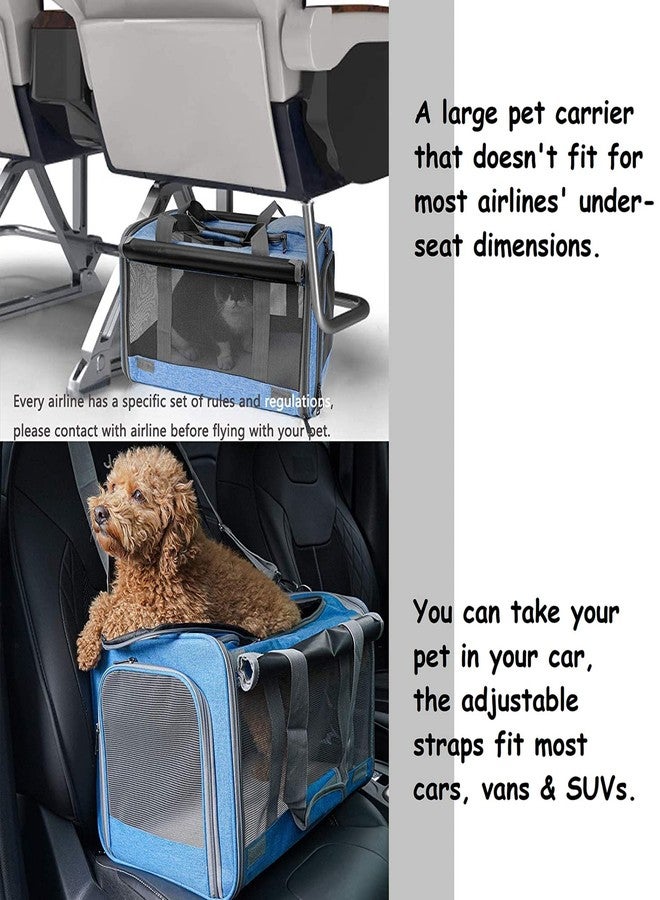 GAPZER Pet Carrier for Large and Medium Cats, Soft-Sided Pet Carrier for Big Medium Cats and Puppy, Dog Carriers Cat Carriers Pet Privacy Protection Travel Carriers - Image 5