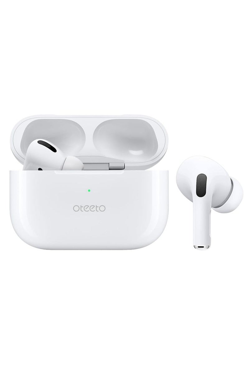Oteeto OT5 Bluetooth Earbuds with HiFi Stereo Sound, Noise Cancellation, Multi-Function Touch Control, and Long Battery Life – Wireless Earbuds in White, Compatible with Android Smartphones, Tablets, and Bluetooth Devices for Music, Calls & More - Image 2