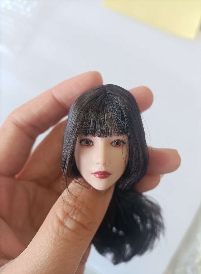 Fremego رأس أنثوي منحوت من فريميجو بمقياس 1/6، رأس فتاة جميلة بشعر مزروع، مناسب لمجموعة أجسام شخصيات الحركة الأنثوية PH TBL JO مقاس 12 بوصة (A) - Image 5