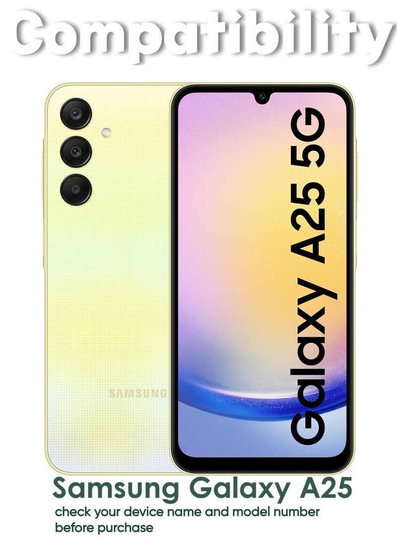 4 Pieces Antistatic ESD Dustproof Premium Quality High Definition Tempered Glass Screen Protector Designed For Samsung Galaxy A25