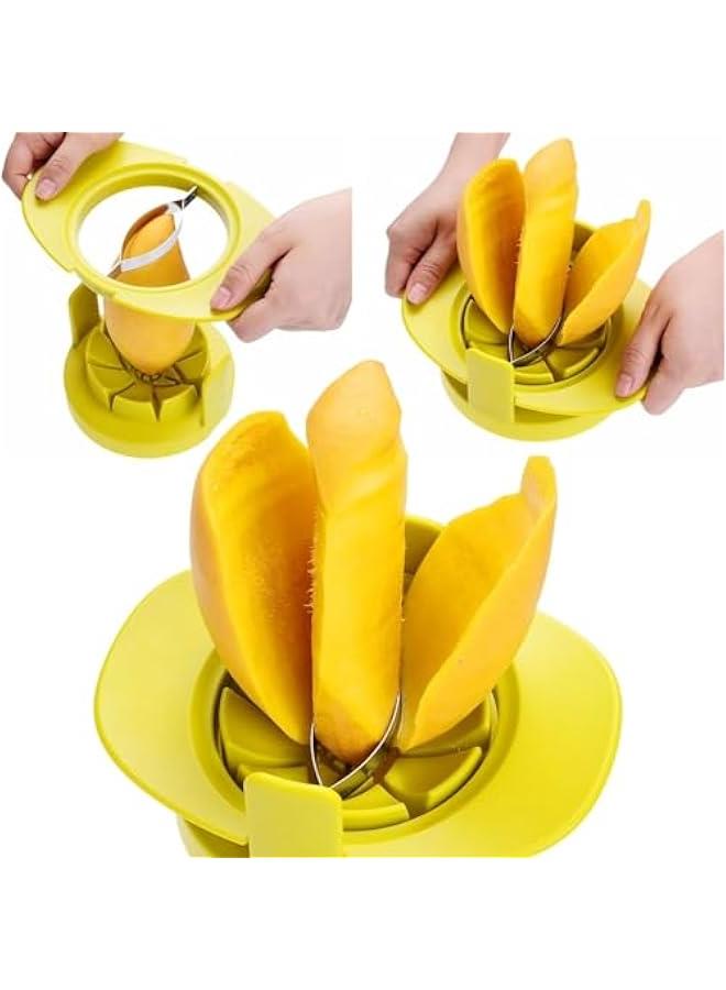 HOOKOR Apple/Tomato/Mango Cutters - Set of 3 - Sturdy Base keeps Fruit/Vegetable in Place - Also keeps Cutters Organized - Razor Sharp Stainless Steel Saw Blades - Quick - Easy - Image 3