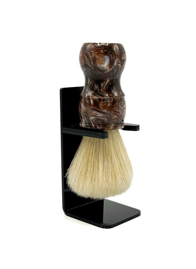 Parker Safety Razor , The Big Brown Boar, Deluxe Iridescent Tortoise Handle 100% Boar Bristle Shaving Brush, Large 24 Mm Brush Knot For A Better Lather!  - Image 1