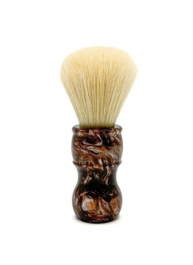 Parker Safety Razor , The Big Brown Boar, Deluxe Iridescent Tortoise Handle 100% Boar Bristle Shaving Brush, Large 24 Mm Brush Knot For A Better Lather!  - Image 2