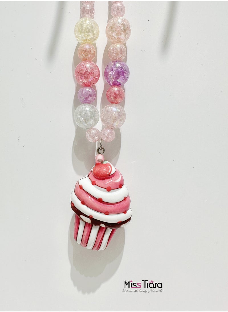 MissTiara 3 Pieces Trendy Acrylic Quicksand Bottle Necklaces For Girls Kids Party Jewelry Pack  - Image 4