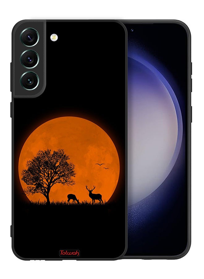 Tolwak Samsung Galaxy S21 FE 5G Protective Case Cover Evening Moon Art - Image 2