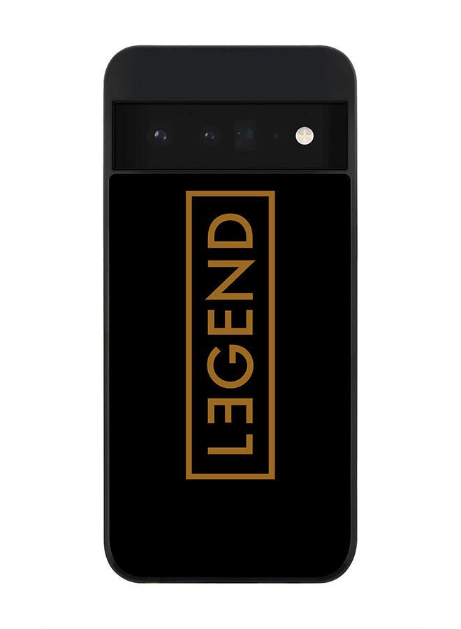 Stylizedd Rugged Black edge case for Google Pixel 6 Pro 5G Slim fit Soft Case Flexible Rubber Edges Anti Drop TPU Gel Thin Cover - Legend - Image 1