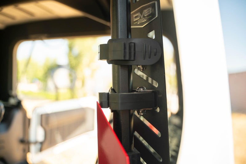 DV8 Offroad Universal Quick Release Tool Mounts | Secures a Variety of Tools & Equipment | Mounts to M6-M10 Sized Holes & Slots | Steel & Rubber Construction | Black Gloss Powder Coat | Sold as a Pair - Image 5