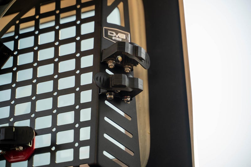 DV8 Offroad Universal Quick Release Tool Mounts | Secures a Variety of Tools & Equipment | Mounts to M6-M10 Sized Holes & Slots | Steel & Rubber Construction | Black Gloss Powder Coat | Sold as a Pair - Image 2