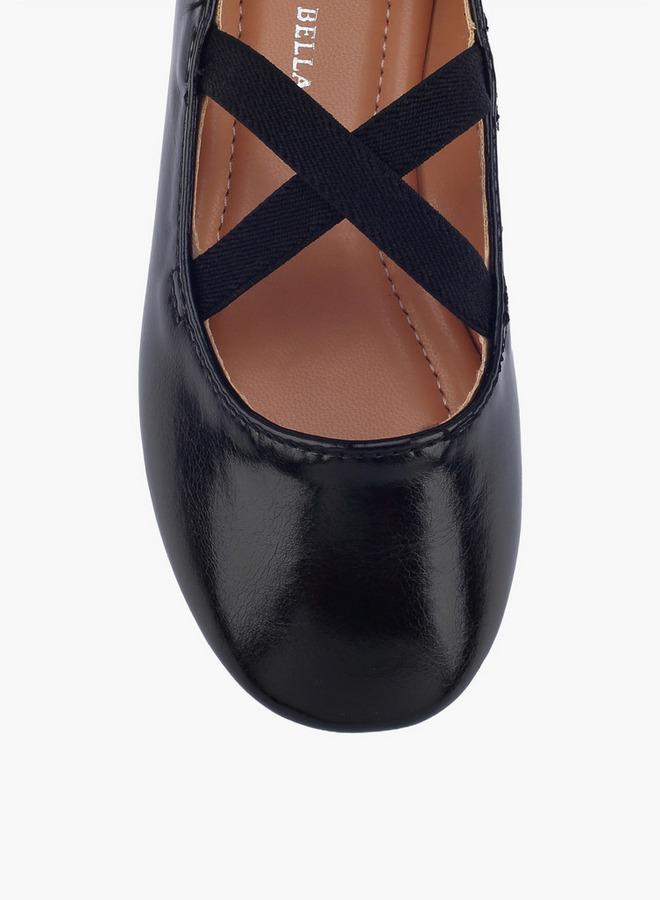 Flora Bella By Shoexpress Girls Cross Strap Ballerina Shoes - Image 4