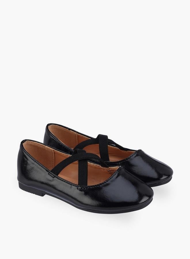 Flora Bella By Shoexpress Girls Cross Strap Ballerina Shoes - Image 3