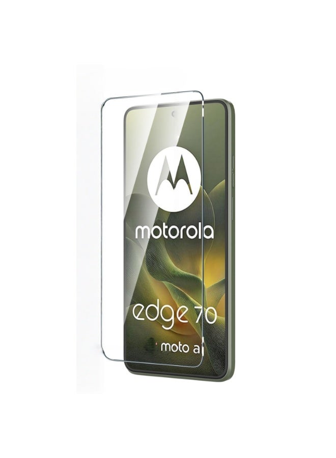 ChicVibe Screen Protector for Motorola Moto Edge 70, 9H Hardness Tempered Glass Screen Film, Highly Clear, Anti-Scratch, Bubble Free, for Motorola Moto Edge 70 Protective Film - Image 1