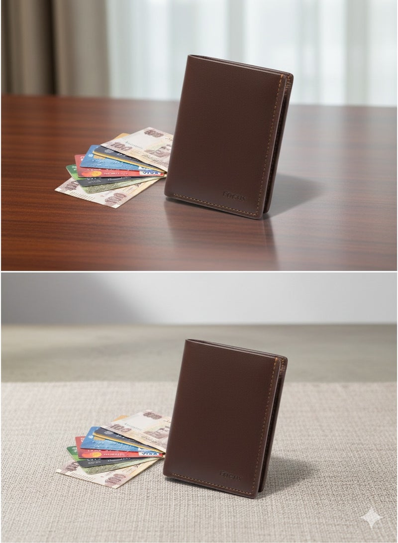 FOCUS magnet Leather Wallet - New Slim Design Card Holder - Image 2