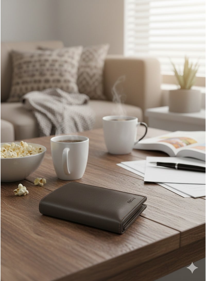 FOCUS magnet Leather Wallet - New Slim Design Card Holder - Image 4