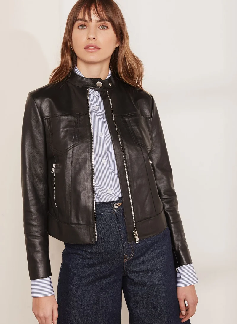 Sportmax Code Pontente Leather Look Jacket